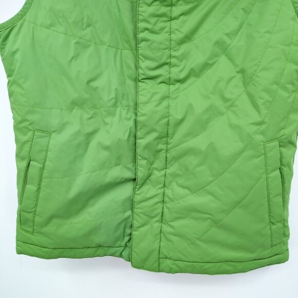 Burton Girls Reversible Puffer Vest XL Pink Green Outdoor Preppy Cold Weather - Picture 12 of 14